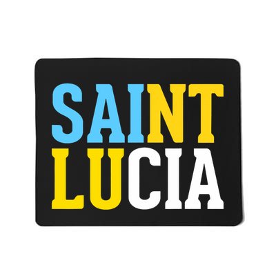 Saint Lucia Bold Color Block Mousepad