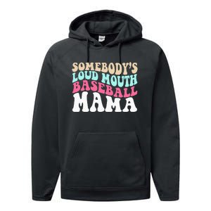 Somebody's Loudmouth Basketball Mama Mothers Day Performance Fleece Hoodie