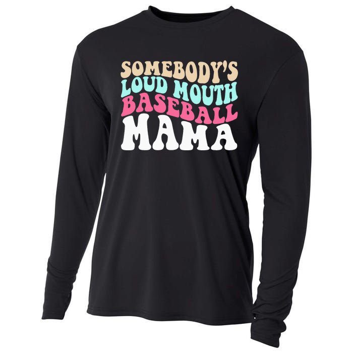 Somebody's Loudmouth Basketball Mama Mothers Day Cooling Performance Long Sleeve Crew