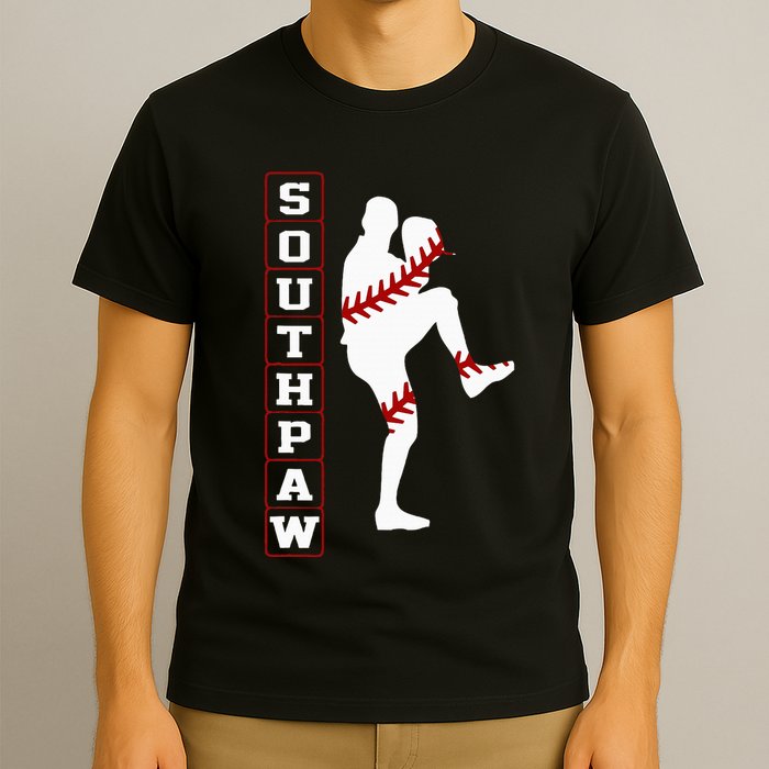 Southpaw Lefty Baseball Left Handed Funny Pitcher Player Fan T-Shirt