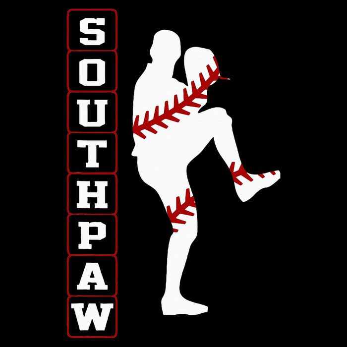 Southpaw Lefty Baseball Left Handed Funny Pitcher Player Fan T-Shirt