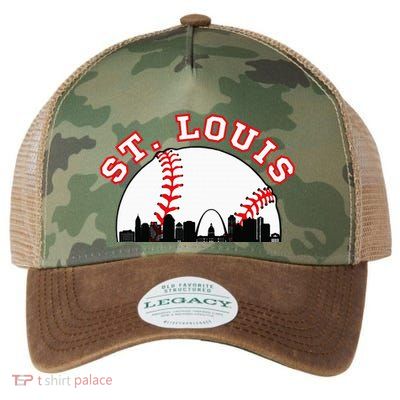 St. Louis Baseball St. Louis Mo Cityscape Stl Skyline Legacy Tie Dye Trucker Hat