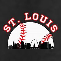 St. Louis Baseball St. Louis Mo Cityscape Stl Skyline 7 Panel Mesh Trucker Snapback Hat