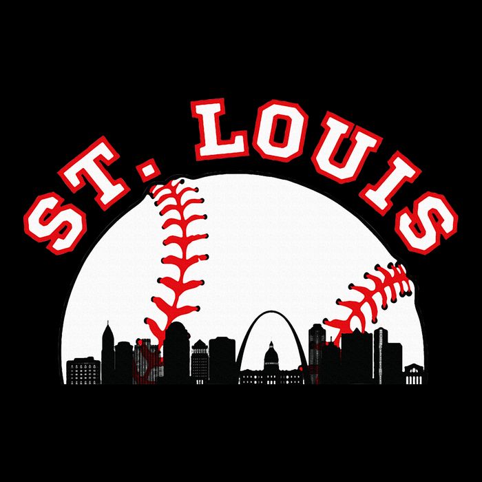St. Louis Baseball St. Louis Mo Cityscape Stl Skyline Cooling Performance Crew T-Shirt