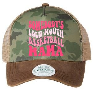 Somebodys Loudmouth Basketball Mama Mothers Day Groovy Legacy Tie Dye Trucker Hat