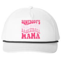 Somebodys Loudmouth Basketball Mama Mothers Day Groovy Snapback Five-Panel Rope Hat