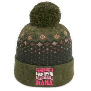 Somebodys Loudmouth Basketball Mama Mothers Day Groovy The Baniff Cuffed Pom Beanie