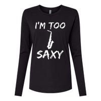 Saxophone Lover Birthday Christmas Gift Idea Womens Cotton Relaxed Long Sleeve T-Shirt