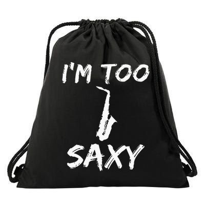 Saxophone Lover Birthday Christmas Gift Idea Drawstring Bag