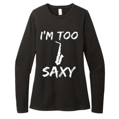 Saxophone Lover Birthday Christmas Gift Idea Womens CVC Long Sleeve Shirt