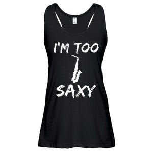 Saxophone Lover Birthday Christmas Gift Idea Ladies Essential Flowy Tank