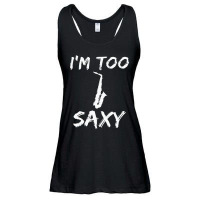 Saxophone Lover Birthday Christmas Gift Idea Ladies Essential Flowy Tank