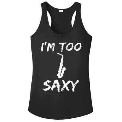 Saxophone Lover Birthday Christmas Gift Idea Ladies PosiCharge Competitor Racerback Tank