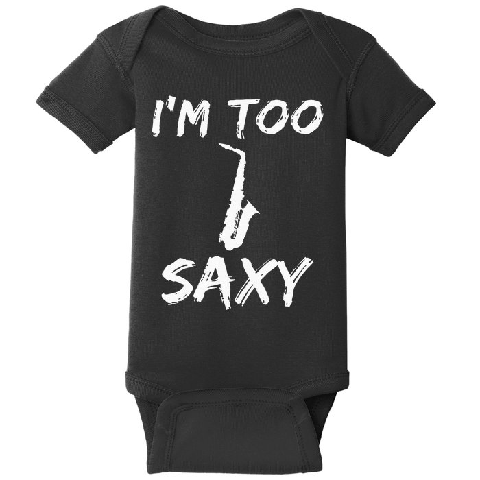 Saxophone Lover Birthday Christmas Gift Idea Baby Bodysuit