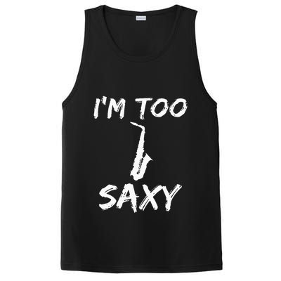 Saxophone Lover Birthday Christmas Gift Idea PosiCharge Competitor Tank