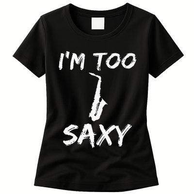 Saxophone Lover Birthday Christmas Gift Idea Womens T-Shirt