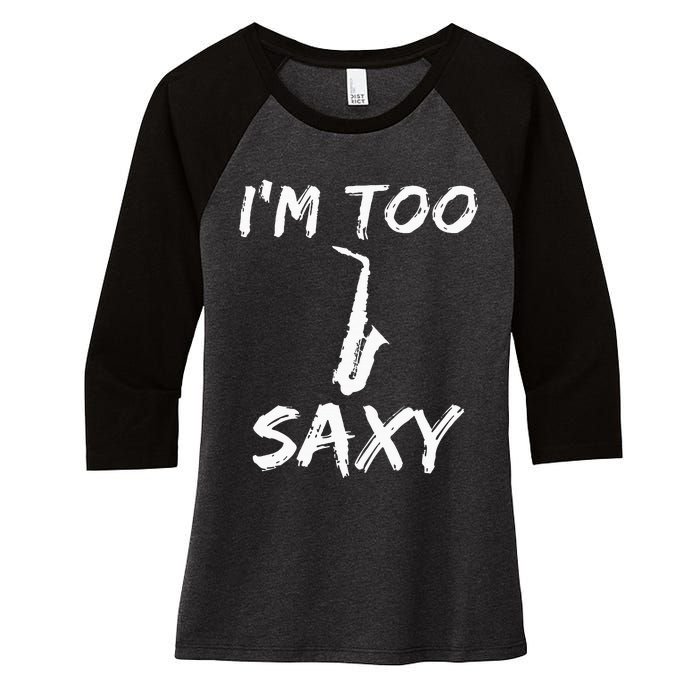 Saxophone Lover Birthday Christmas Gift Idea Women's Tri-Blend 3/4-Sleeve Raglan Shirt