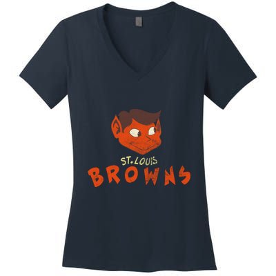 St. Louis Browns Baseball Team 1902 Women's V-Neck T-Shirt