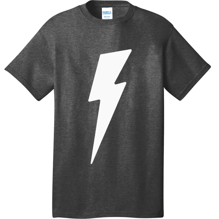 Simple Lightning Bolt In White Thunder Bolt Graphic T-Shirt