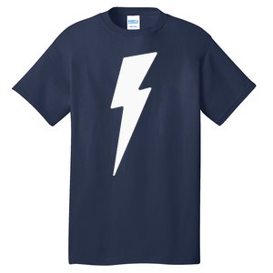 Simple Lightning Bolt In White Thunder Bolt Graphic Tall T-Shirt