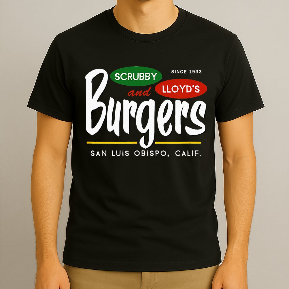 Scrubby & Lloyds Burgers San Luis Obispo California T-Shirt