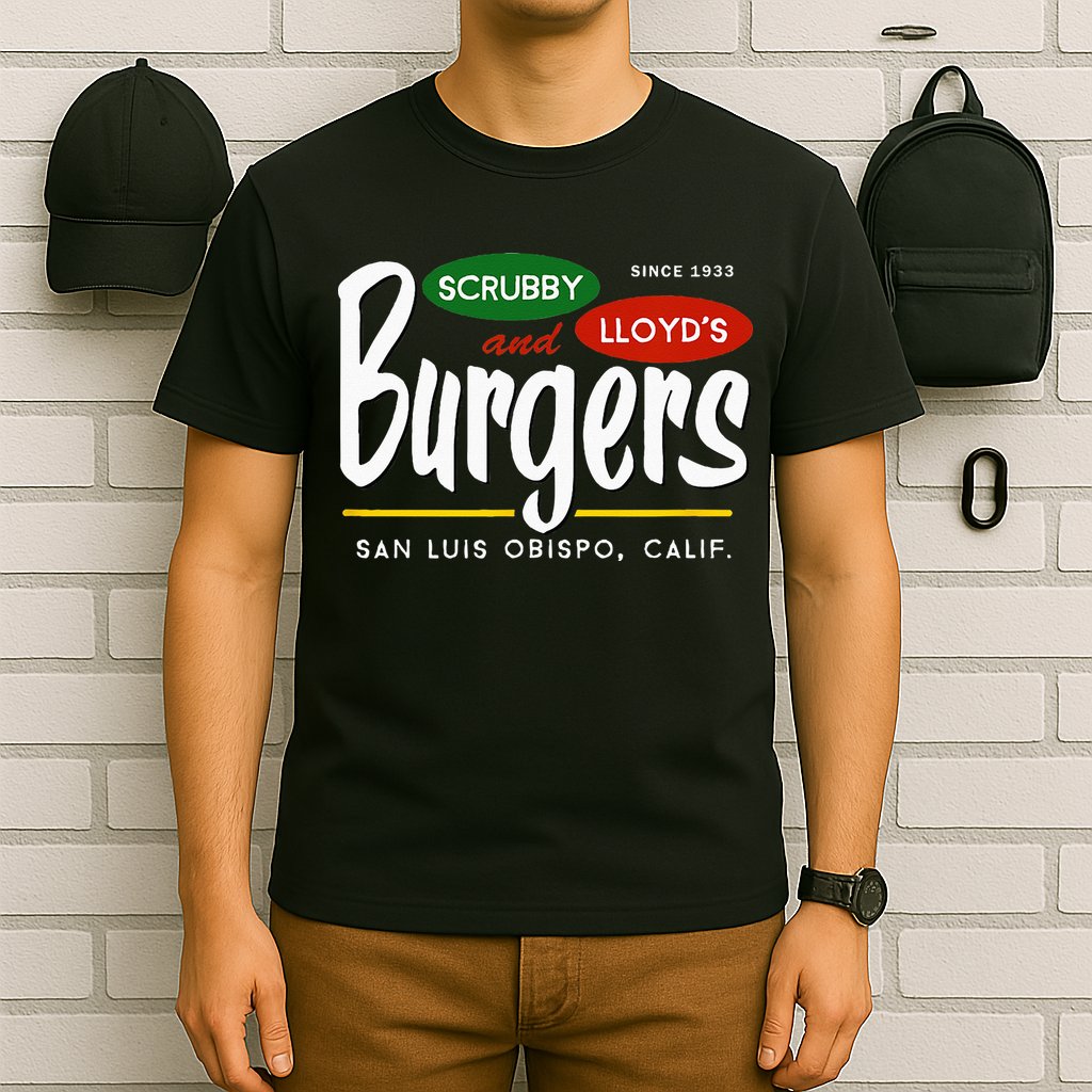 Scrubby & Lloyds Burgers San Luis Obispo California T-Shirt