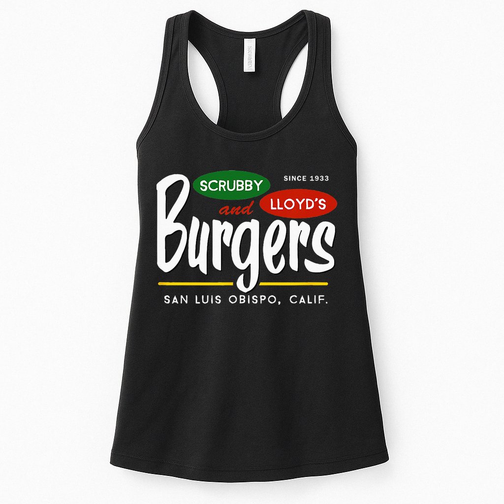 Scrubby & Lloyds Burgers San Luis Obispo California Womens Tank Top