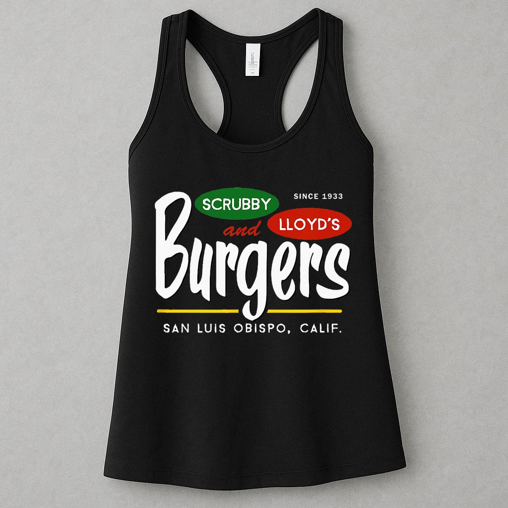 Scrubby & Lloyds Burgers San Luis Obispo California Womens Tank Top