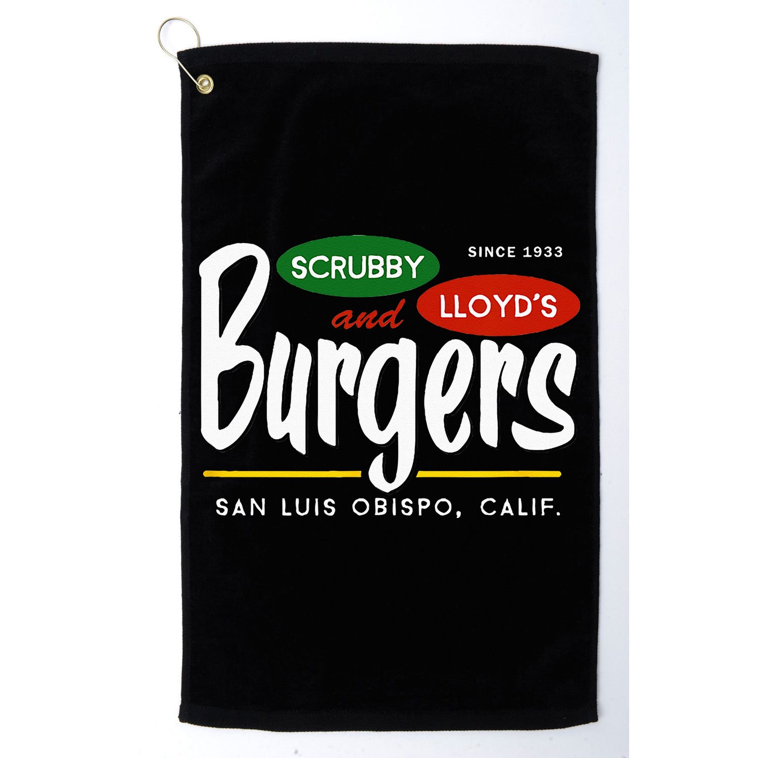 Scrubby & Lloyds Burgers San Luis Obispo California Golf Towel