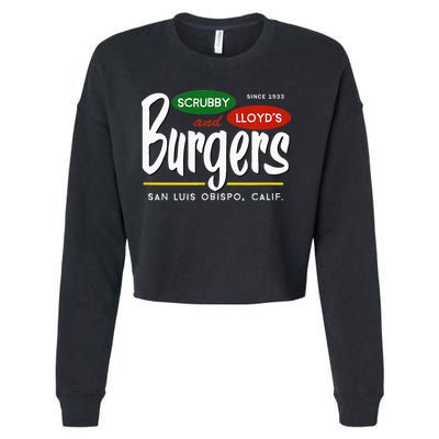 Scrubby & Lloyds Burgers San Luis Obispo California Cropped Pullover Crew