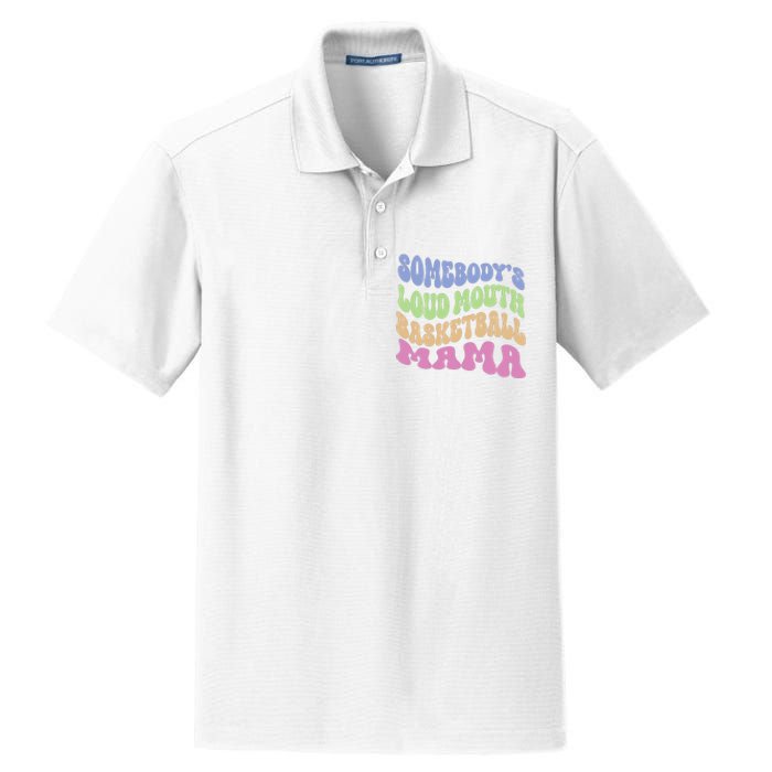 Somebody's Loudmouth Basketball Mom Mama Funny Mother's day Dry Zone Grid Polo