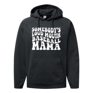 Somebody's Loudmouth Basketball Mama, basketball Mothers Day Performance Fleece Hoodie