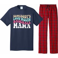 SomebodyS Loudmouth Baseball Mama Mothers Day Baseball Mom Pajama Set