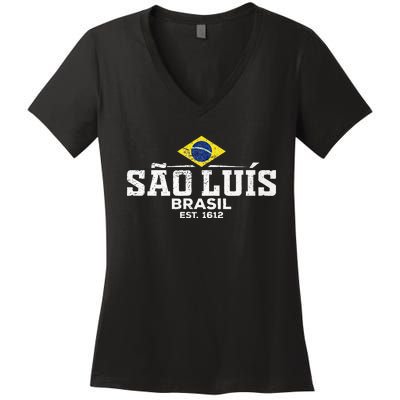 Sao Luis Brazil Brasil Premium Women's V-Neck T-Shirt