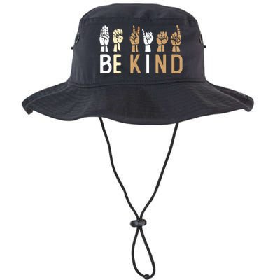 Sign Language Be Kind ASL Kindness Hand Talking Finger Signs Legacy Cool Fit Booney Bucket Hat