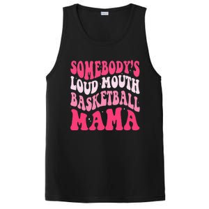 Somebody's Loudmouth Basketball Mama Mothers Day Groovy PosiCharge Competitor Tank