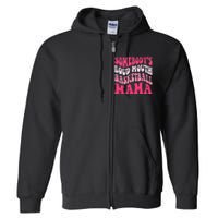 Somebody's Loudmouth Basketball Mama Mothers Day Groovy Full Zip Hoodie