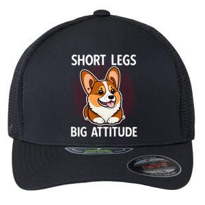 Short Legs Big Attitude Corgi Flexfit Unipanel Trucker Cap