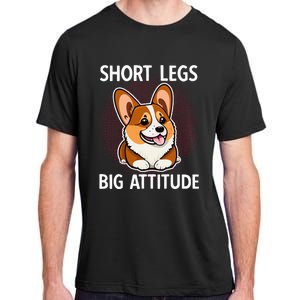 Short Legs Big Attitude Corgi Adult ChromaSoft Performance T-Shirt