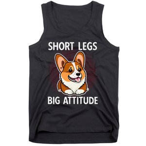 Short Legs Big Attitude Corgi Tank Top