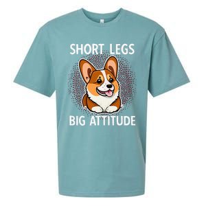 Short Legs Big Attitude Corgi Sueded Cloud Jersey T-Shirt