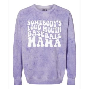 Somebody's Loudmouth Basketball Mama funny Mothers Day Colorblast Crewneck Sweatshirt