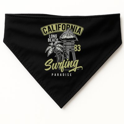 Surfing Long Beach California USA-Made Doggie Bandana