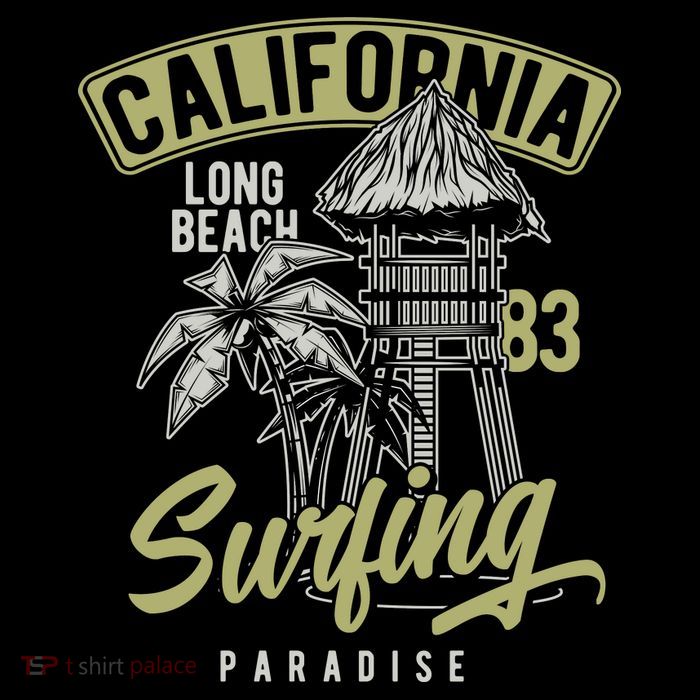 Surfing Long Beach California T-Shirt