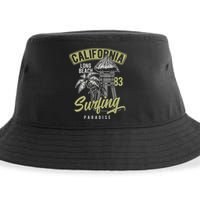 Surfing Long Beach California Sustainable Bucket Hat