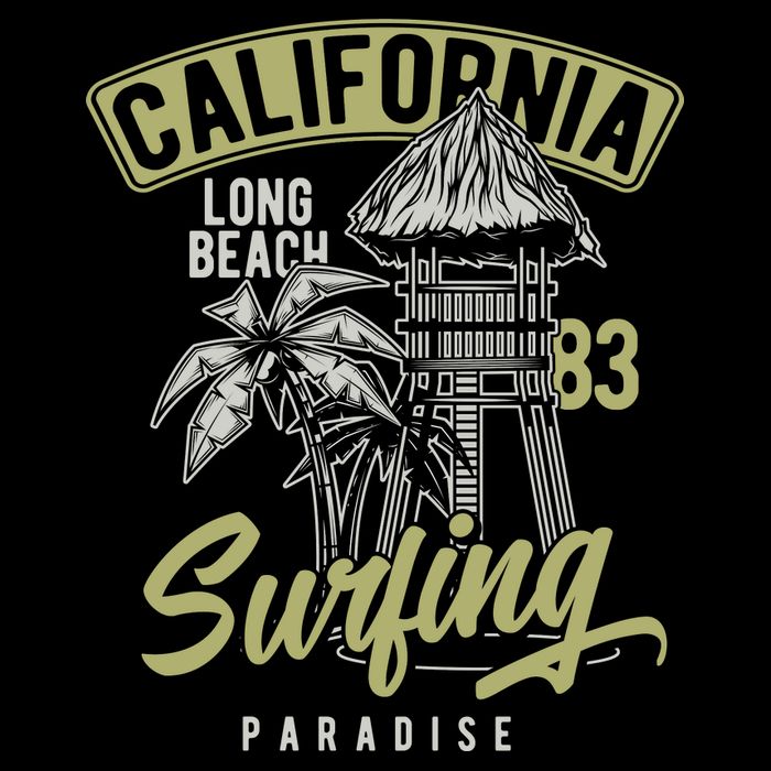 Surfing Long Beach California Sustainable Bucket Hat