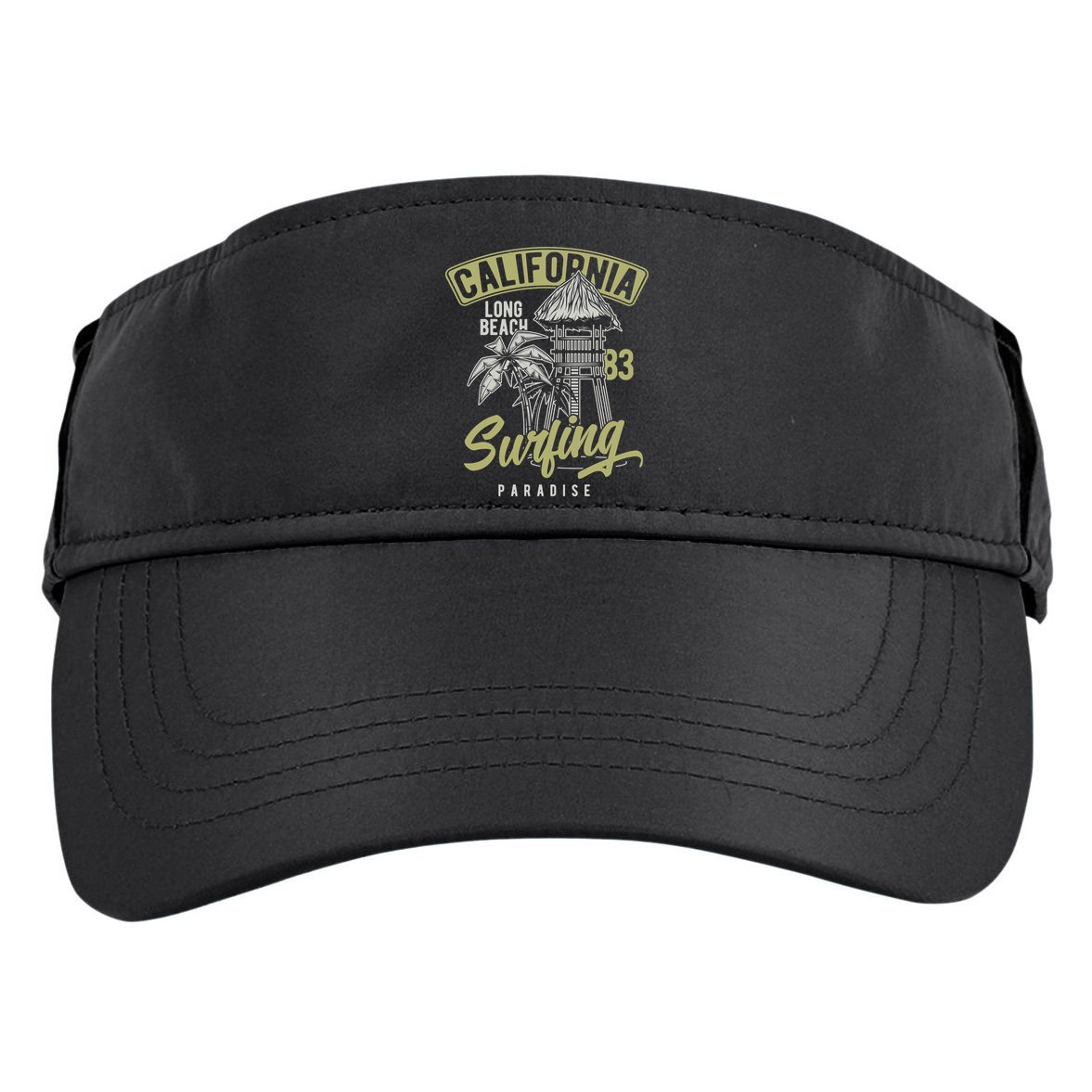 Surfing Long Beach California Adult Drive Performance Visor