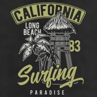 Surfing Long Beach California Adult Drive Performance Visor
