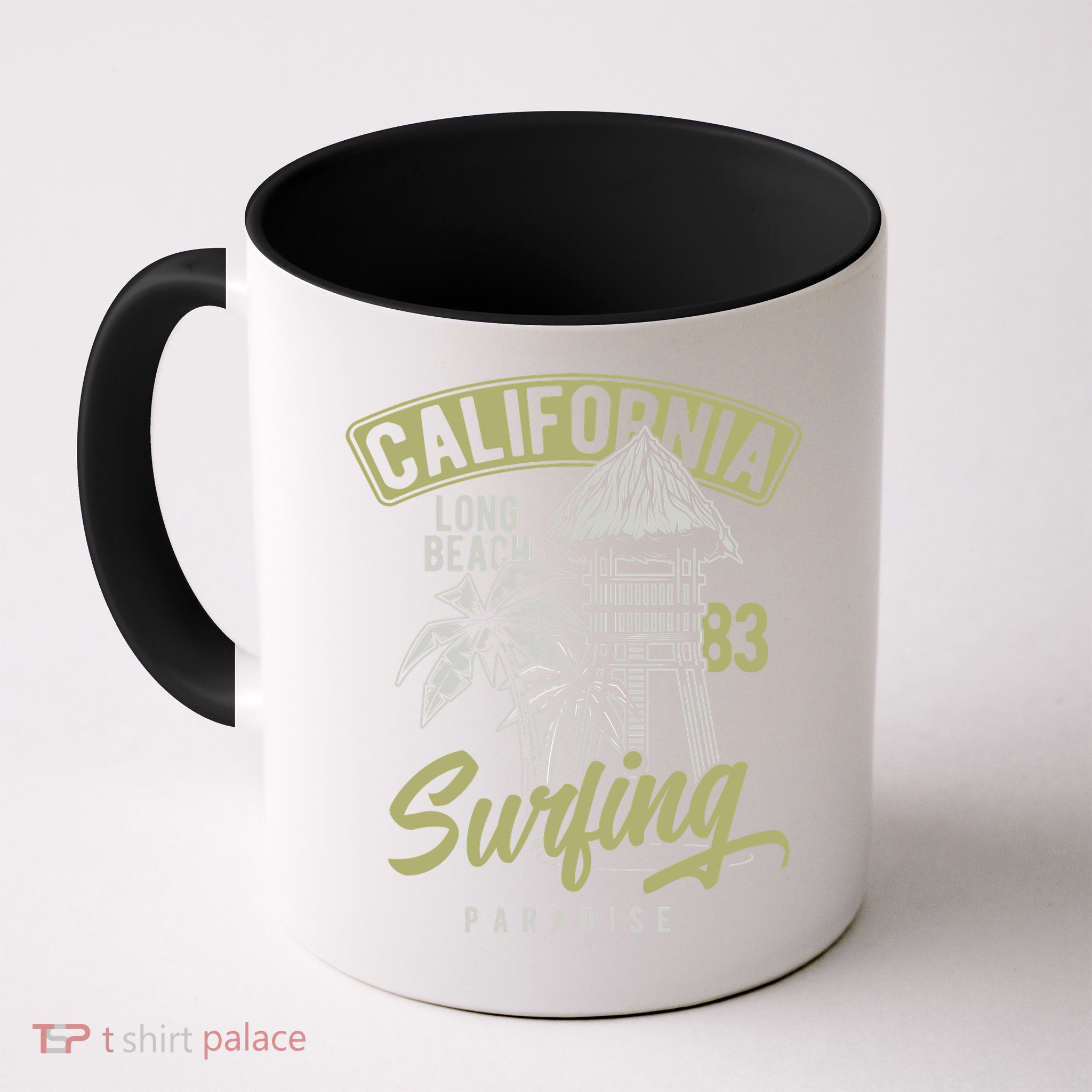 Surfing Long Beach California Mug