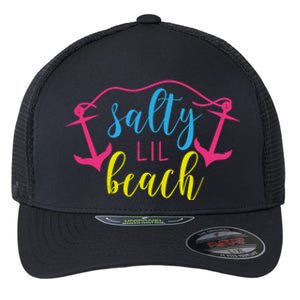 Salty Lil Beach Funny Vacation Flexfit Unipanel Trucker Cap